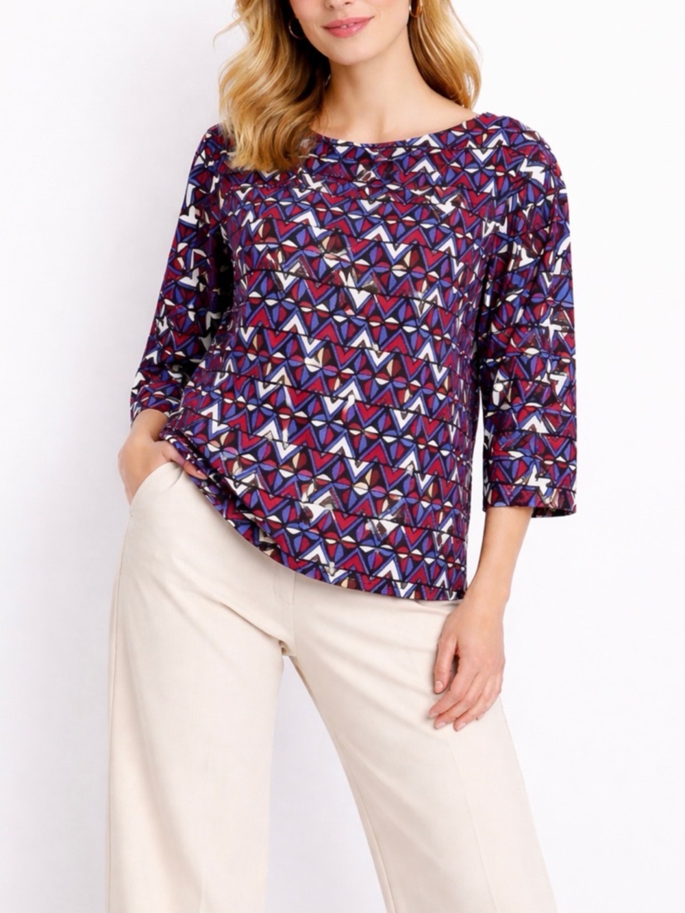 Weekend Max Mara Geometric Printed Blouse
